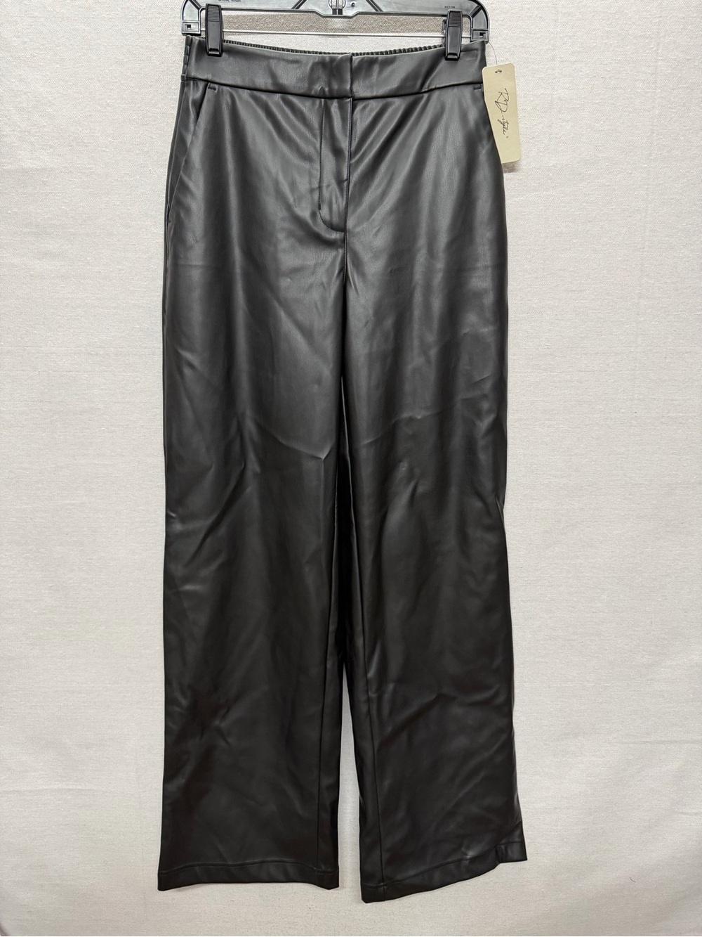 NWT RD Style Faux Leather Wide Leg Pants - size M